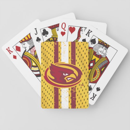 Iowa State University  Iowa Logo Jersey Pattern Playing Cards