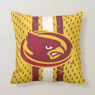 Iowa State University Iowa Logo Jersey Pattern Throw Pillow