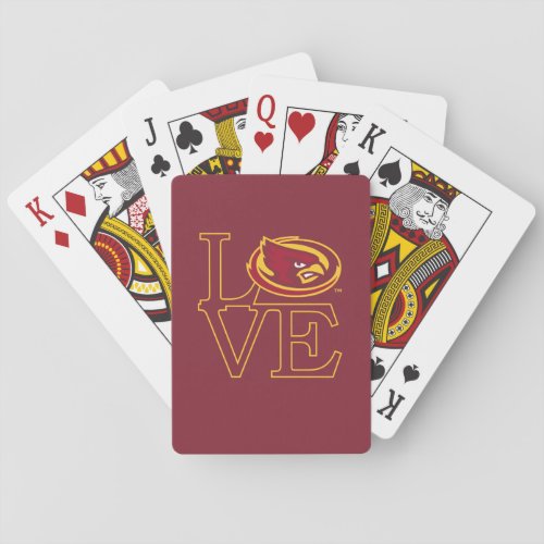 Iowa State University  Iowa Love Logo Playing Cards