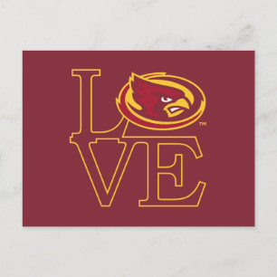 Iowa State University Iowa Love Logo Postcard