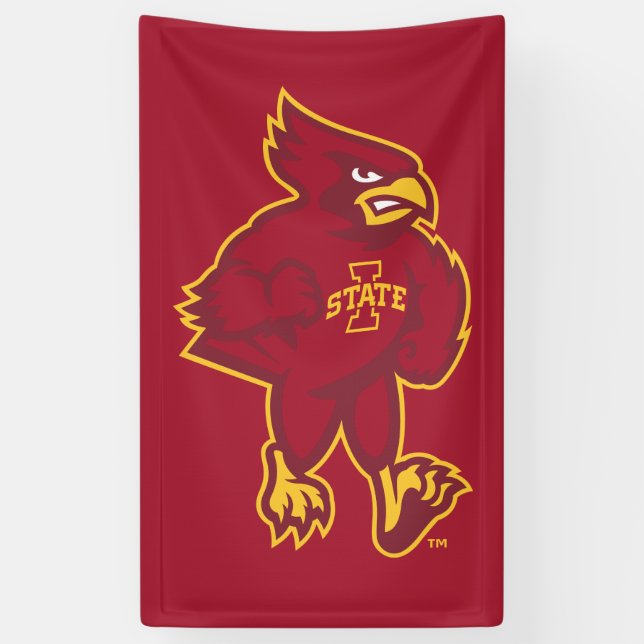 Iowa State University | Iowa Mascot Banner (Vertical)