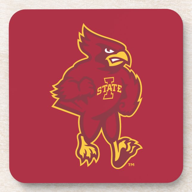 Iowa State University | Iowa Mascot Beverage Coaster (Front)