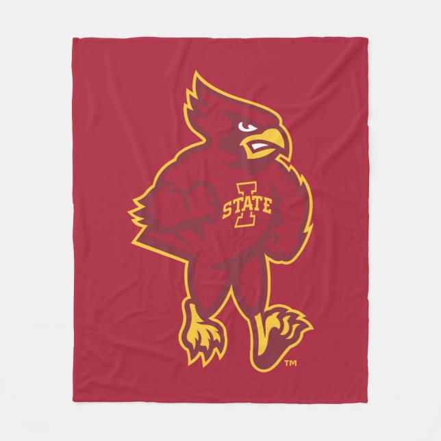 Iowa State University | Iowa Mascot Fleece Blanket (Front)