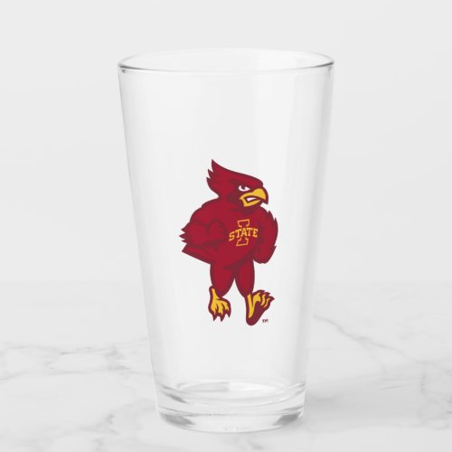 Iowa State University  Iowa Mascot Glass