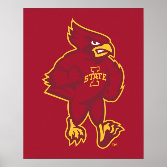 Iowa State University Iowa Mascot Poster