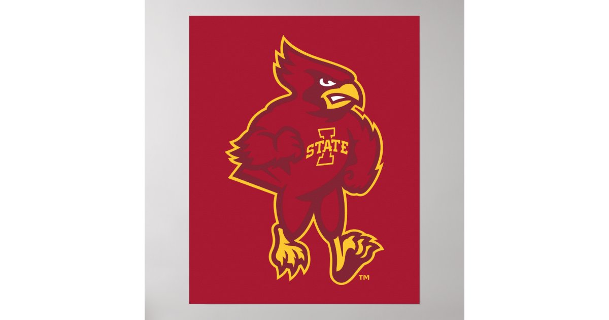 Iowa State University Iowa Mascot Poster Zazzle