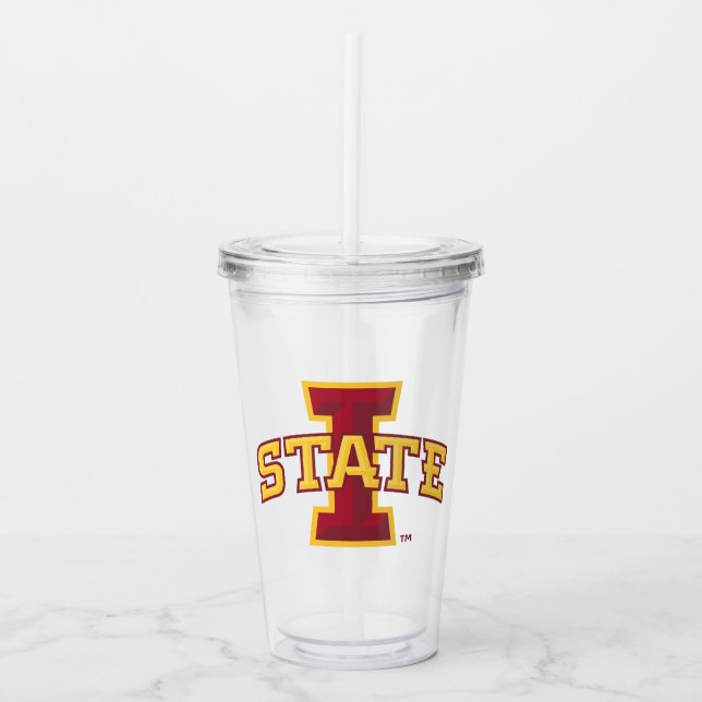 Iowa State University | Iowa State Arched Logo Acrylic Tumbler (Front)