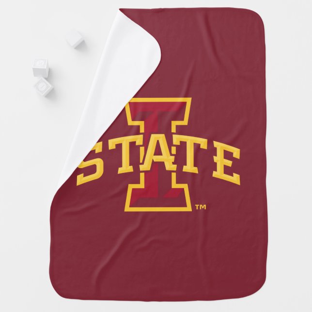 Iowa State University | Iowa State Arched Logo Baby Blanket (In Situ)