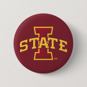 Iowa State University   Iowa State Arched Logo Button