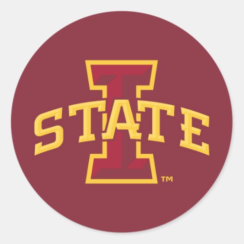 Iowa State University  Iowa State Arched Logo Classic Round Sticker