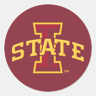 Iowa State University | Iowa State Arched Logo Classic Round Sticker