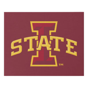 Iowa State University   Iowa State Arched Logo Faux Canvas Print