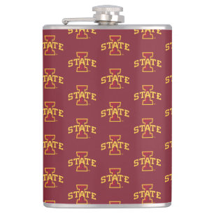 Iowa State University   Iowa State Arched Logo Flask