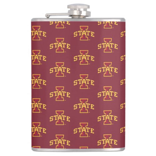 Iowa State University  Iowa State Arched Logo Flask