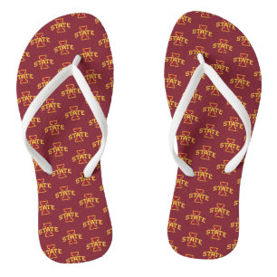 Iowa State University   Iowa State Arched Logo Flip Flops