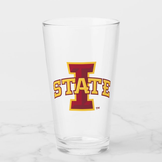 Iowa State University | Iowa State Arched Logo Glass (Front)