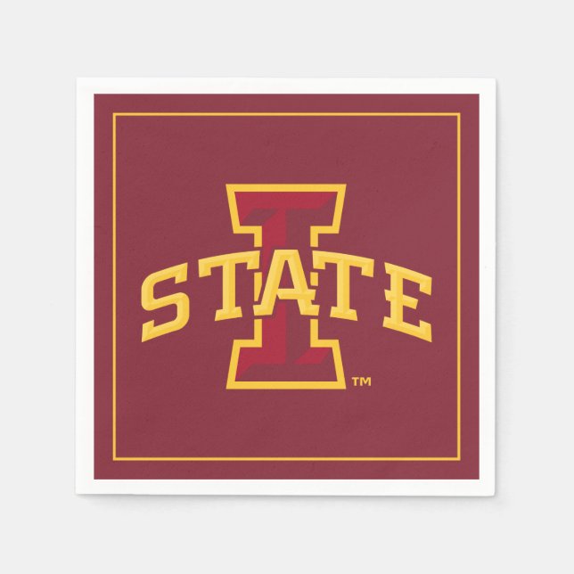 Iowa State University | Iowa State Arched Logo Napkins (Front)
