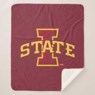 Iowa State University Iowa State Arched Logo Sherpa Blanket
