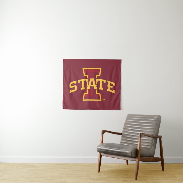 Iowa State University | Iowa State Arched Logo Tapestry (In Situ (Horizontal))