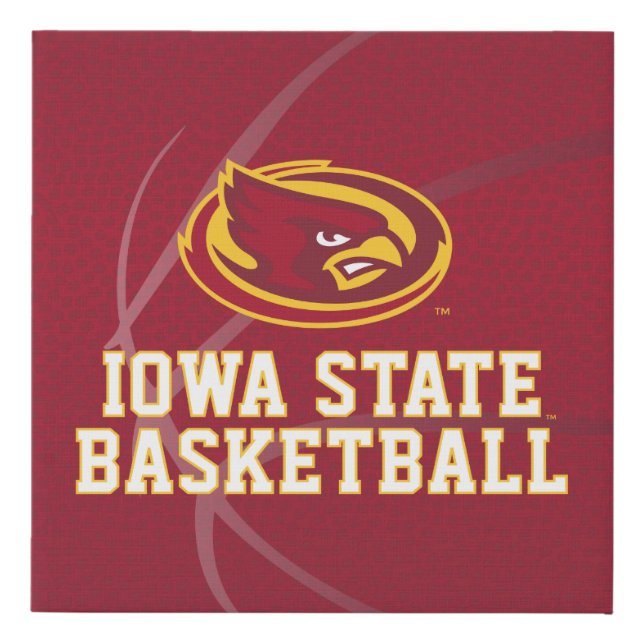 Iowa State University | Iowa State Basketball Faux Canvas Print (Front)