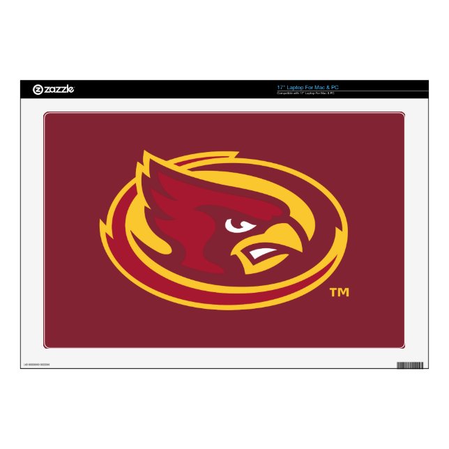 Iowa State University | Iowa State Cardinal Logo 17" Laptop Decal (Product)