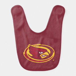 Iowa State University   Iowa State Cardinal Logo Baby Bib