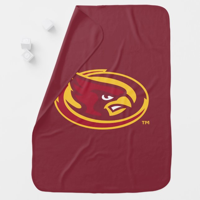 Iowa State University | Iowa State Cardinal Logo Baby Blanket (In Situ)