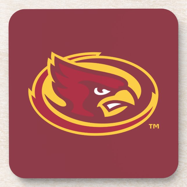 Iowa State University | Iowa State Cardinal Logo Beverage Coaster (Front)