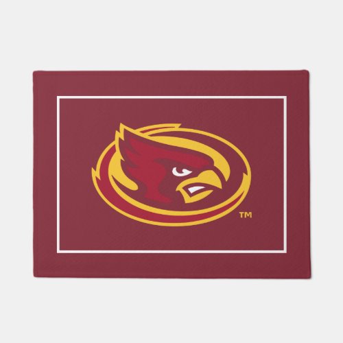 Iowa State University  Iowa State Cardinal Logo Doormat