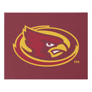 Iowa State University   Iowa State Cardinal Logo Faux Canvas Print