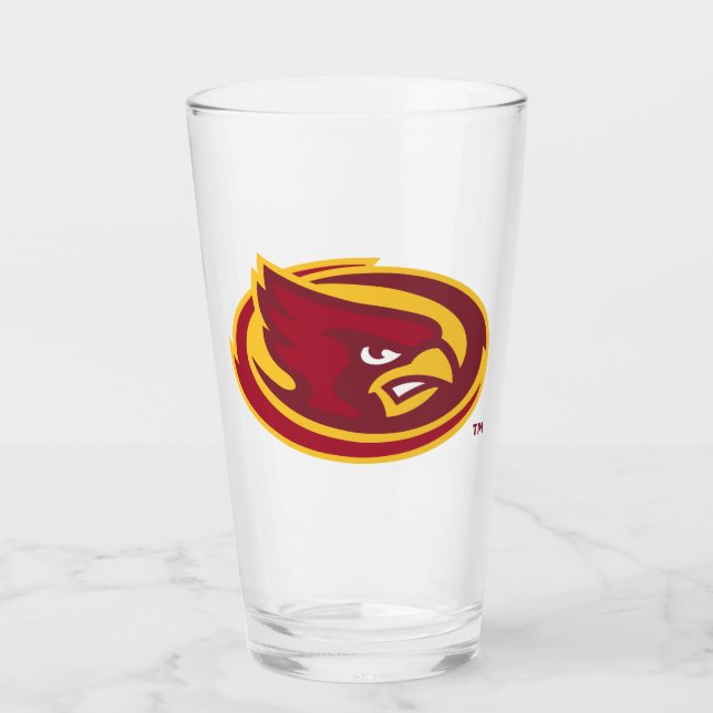Iowa State University | Iowa State Cardinal Logo Glass (Front)