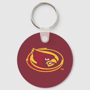 Iowa State University   Iowa State Cardinal Logo Keychain