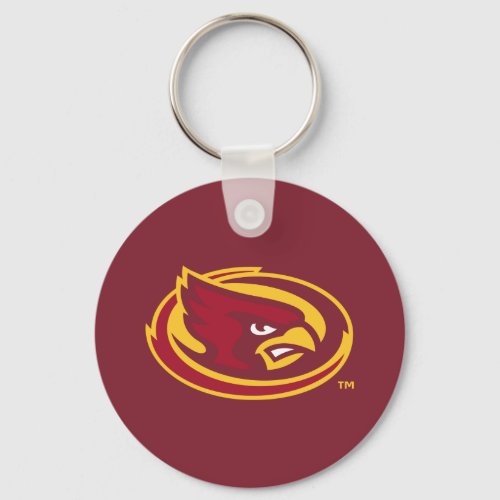 Iowa State University  Iowa State Cardinal Logo Keychain