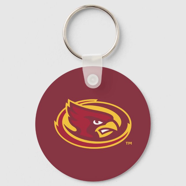 Iowa State University | Iowa State Cardinal Logo Keychain (Front)