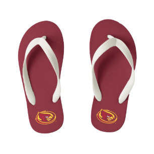 Iowa State University   Iowa State Cardinal Logo Kid's Flip Flops