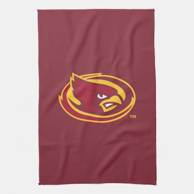 Iowa State University | Iowa State Cardinal Logo Kitchen Towel (Vertical)