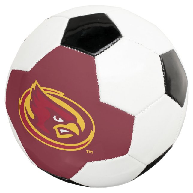 Iowa State University | Iowa State Cardinal Logo Soccer Ball (Three Quarter)
