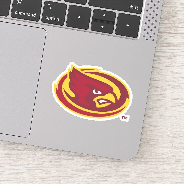 Iowa State University | Iowa State Cardinal Logo Sticker (Detail)