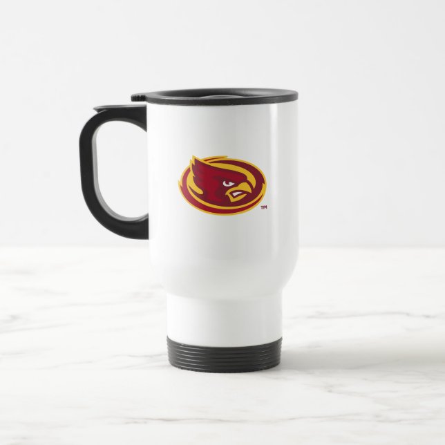 Iowa State University | Iowa State Cardinal Logo Travel Mug (Left)