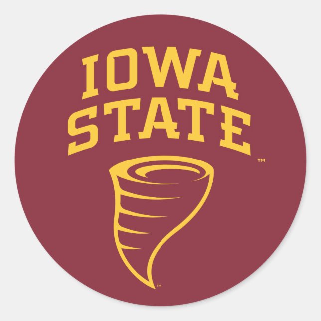 Iowa State University | Iowa State Cyclones Classic Round Sticker (Front)