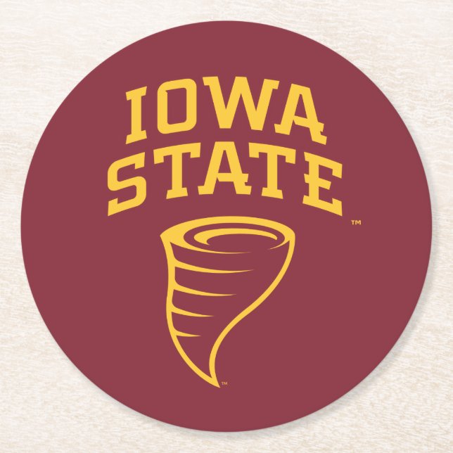 Iowa State University | Iowa State Cyclones Round Paper Coaster (Front)