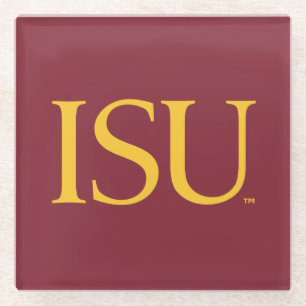 Iowa State University ISU Logo Glass Coaster