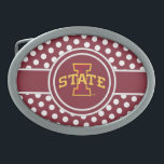 Iowa State University | ISU Polka Dot Pattern Belt Buckle<br><div class="desc">Check out these new Iowa State University designs! Show off your ISU Cyclone pride with these new Iowa State products. These make perfect gifts for the Cyclone student, alumni, family, friend or fan in your life. All of these Zazzle products are customizable with your name, class year, or club. Go...</div>