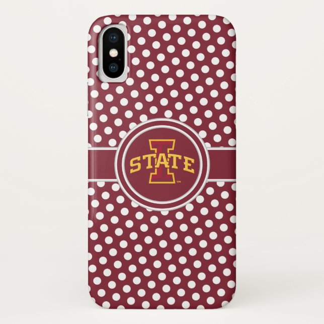 Iowa State University | ISU Polka Dot Pattern Case-Mate iPhone Case (Back)