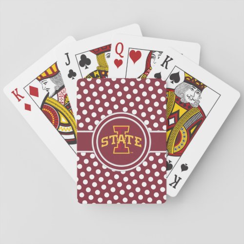 Iowa State University  ISU Polka Dot Pattern Playing Cards
