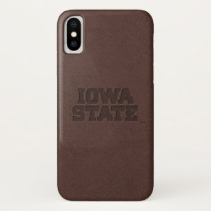 Iowa State University   Leather Design iPhone X Case