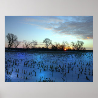 Iowa Sunrise Poster