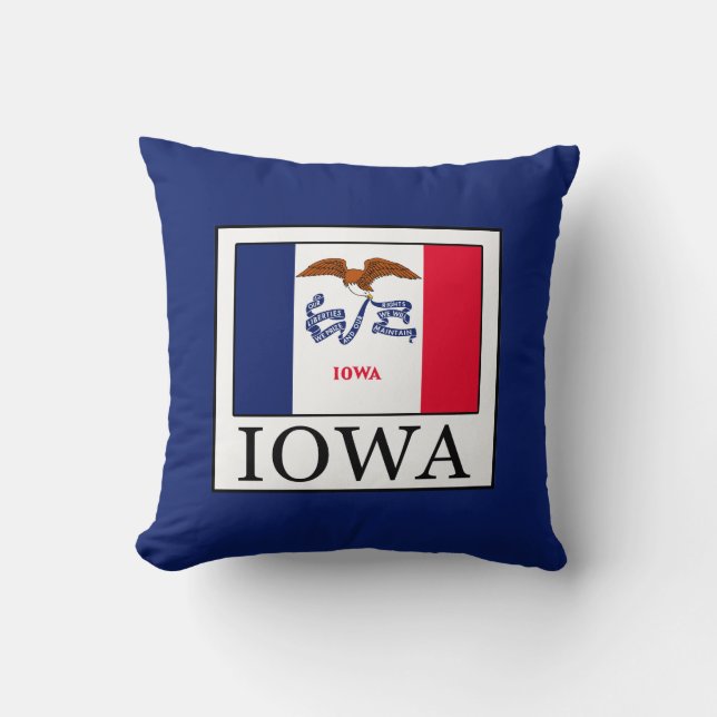 Iowa Throw Pillow (Front)