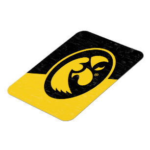 Iowa Tigerhawk Distressed Magnet