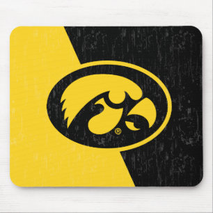 Iowa Tigerhawk Distressed Mouse Pad